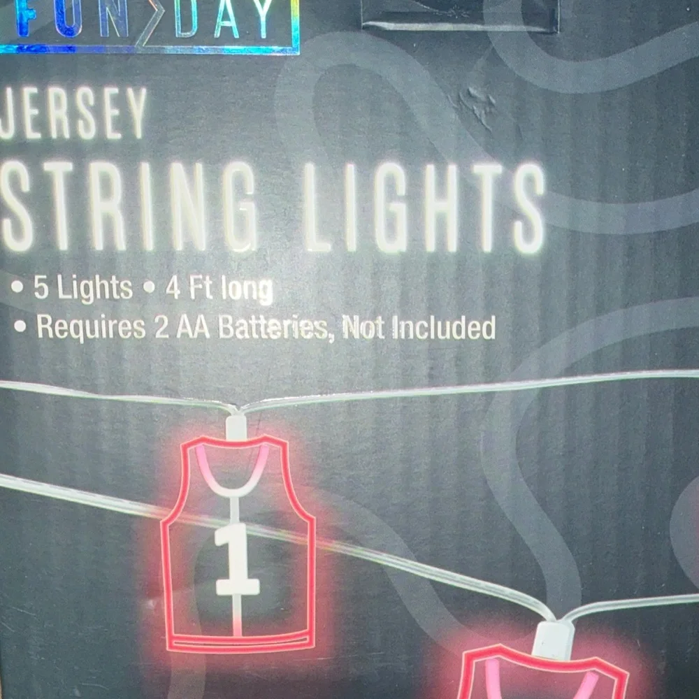 Fun Day Jersey String Lights- 2 pack retails $19.99 each